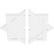 Ekena Millwork Axel Architectural Grade PVC Contemporary Ceiling Medallion, Two Piece, 38"OD x 3"ID x 21"C x 1"P CMP38AL2-03000 - alternate 3